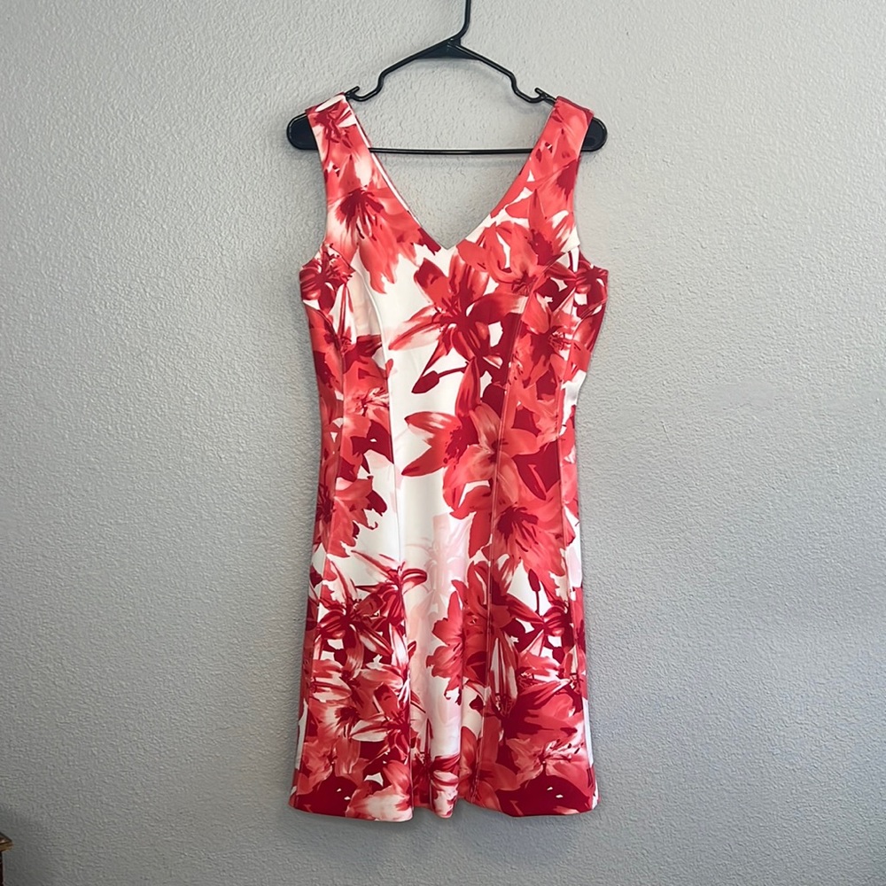 INC Medium Floral Midi Flare Dress